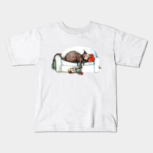 Cat nip nap Kids T-Shirt